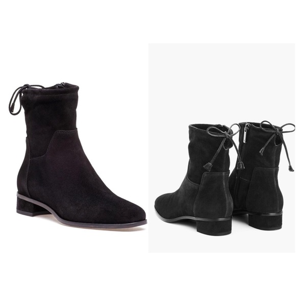 Aquatalia Lisa Weatherproof Leather Suede Slouch Boots 5.5 - Picture 1 of 7